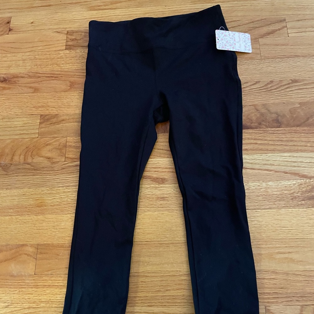 Free people black cropped leggings